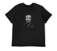 Edgar Allan Poe - Camiseta de algodón para hombre, color negro, Negro , L