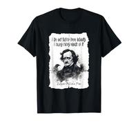 Edgar Allan PoE Cita de Locura Literatura gótica Humor Camiseta