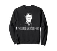 Edgar Allan PoE Cuando Llueve Poes Humor Literario Sudadera
