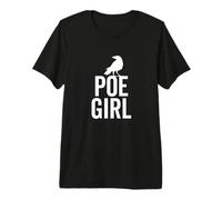 Edgar Allan PoE, Divertida Chica de PoE, Hipster, ratón de Biblioteca, Nerd de Libros Camiseta Premium