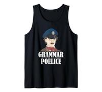 Edgar Allan PoE Gramática Poelice Maestro Humor Literario Camiseta sin Mangas
