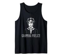 Edgar Allan PoE Gramática Poelice Maestro Humor Literario Camiseta sin Mangas