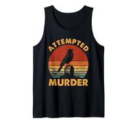Edgar Allan PoE Intento de Asesinato Cuervo Juego de Palabras Retro con pájaros Camiseta sin Mangas
