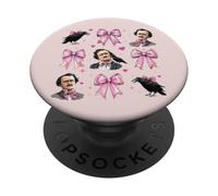 Edgar Allan PoE Literatura Chica Coqueta Arco Rosa Mamá PopSockets PopGrip Adhesivo