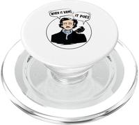Edgar Allan PoE/Literatura: Cuando llueve. It Poes PopSockets PopGrip para MagSafe