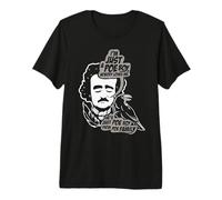 Edgar Allan PoE Raven Literatura gótica Poesía macabra Camiseta Premium