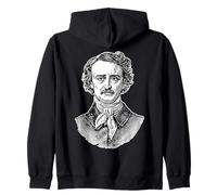 Edgar Allan PoE Retrato Grabado Sudadera con Capucha