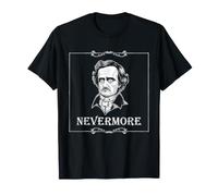 Edgar Allan PoE Retrato Nevermore Arte literario gótico Camiseta