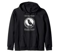 Edgar Allan PoE Sanity Cita Raven Arte de Literatura gótica Sudadera con Capucha