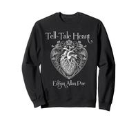 Edgar Allan PoE Tell-Tale Heart Arte anatómico gótico Sudadera