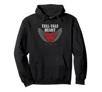 Edgar Allan PoE Tell-Tale Heart Arte anatómico gótico Sudadera con Capucha