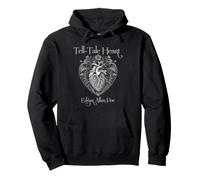 Edgar Allan PoE Tell-Tale Heart Arte anatómico gótico Sudadera con Capucha