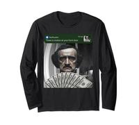 Edgar Allen PoE Hay Movimiento en su Puerta de Entrada Tonto Manga Larga