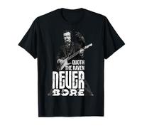 Edgar Allen PoE Quoth El Cuervo Horror Retro Vintage Divertido Camiseta
