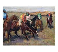 Edgar Degas Before The Race C1882 Painting XL Giant Panel Poster (8 Sections) Carrera Pintura Póster