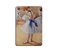 Edgar Degas The Ballet Dance Class Poster Retro Poster Metal Tin Sign Chic Art Retro Iron Painting Bar People Cave Cafe Family Garage Poster Wall Decor 20x30cm