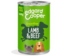 Edgard & Cooper Adult Grain Free Cordero y Ternera Perro Latas 6 x 400 gr