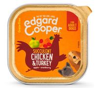Edgard & Cooper Comida húmeda para perros adultos sin cereales Pollo y Pavo Tarrinas 11 x 150 g