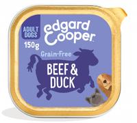 Edgard & Cooper Adult Grain Free Ternera y Pato Perro Tarrinas 11 x 150 gr
