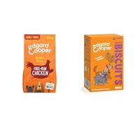 Edgard & Cooper Alimento Seco para Perros Pollo Sin Cereales 12 kg + Galletas para Perros Pollo 1x400g - Pack de Croquetas y Premios
