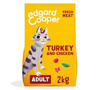 Edgard & Cooper Comida Gatos Adultos, (Pavo & Pollo, 2kg), Comida para Gatos Esterilizados y Activos, Sin Cereales, Ingredientes Naturales, Carne Fresca, Hipoalergénico, Sin azúcares añadidos