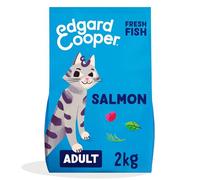 Edgard & Cooper Comida Gatos Adultos, (Salmón, 2kg), Comida para Gatos Esterilizados y Activos, Sin Cereales, Ingredientes Naturales, Carne Fresca, Hipoalergénico, Sin azúcares añadidos
