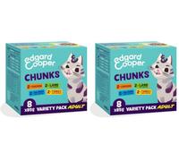 Edgard Cooper Comida húmeda para Gatos en Salsa, Multipack Pollo-Cordero-Salmon-Pavo 8 x 85g, sin Cereales, nutrición Sabrosa y equilibrada, proteínas (Paquete de 2)
