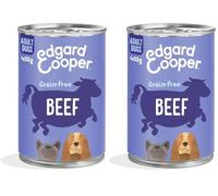 Edgard & Cooper Comida Húmeda para Perros Adultos Latas Perros Natural Sin Cereales Paté 400g x 6 Ternera Fresco, Alimentación Sana Sabrosa y Equilibrada, Carne Fresca (Paquete de 2)