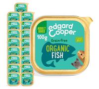 Edgard & Cooper Comida Húmeda para Perros Adultos Paté Perros Bio Sin Cereales Tarrinas 100g x 17 Pescado Biologico, Alimentación Sana Sabrosa y Equilibrada, Carne Fresca