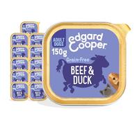 Edgard & Cooper Comida Húmeda para Perros Adultos Paté Perros Natural Sin Cereales Tarrinas 150g x 11 Ternera & Pato Fresco, Alimentación Sana Sabrosa y Equilibrada, Carne Fresca