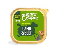 Edgard & Cooper Comida Húmeda para Perros Adultos Paté Perros Natural Sin Cereales Tarrinas 150g x 11 Cordero & Ternera Fresco, Alimentación Sana Sabrosa y Equilibrada, Carne Fresca