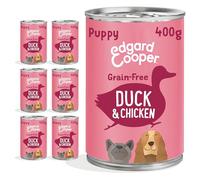 Edgard & Cooper Puppy Grain Free Pato y Pollo Perro Latas 6 x 400 gr
