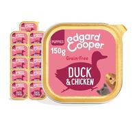 Edgard & Cooper Puppy Grain Free Pato y Pollo Perro Tarrinas 11 x 150 gr