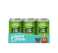 Edgard Cooper Comida húmeda para Perros (Cordero y Vacuno, 800 g x 6), Comida para Perros húmeda 800 g sin Cereales, Ingredientes Naturales y Carne Fresca, Llena de aminoácidos Esenciales