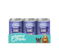 Edgard Cooper Comida húmeda para Perros (Vacuno, 800 g x 6), Comida para Perros húmeda 800 g sin Cereales, Ingredientes Naturales y Carne Fresca, Llena de aminoácidos Esenciales