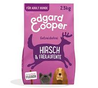 Edgard & Cooper - Comida Seca para Perros (Ciervo y Pato, 2,5 kg), sin Cereales, Ingredientes Naturales y Carne Fresca, Llena de aminoácidos Esenciales