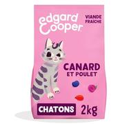 Edgard & Cooper - Croquetas de Gato esterilizadas (Pato & Pollo, 2kg), Carne Fresca y proteína de Calidad, Ingredientes Reales para Gatos, croquetas esterilizadas y activas para Gatos