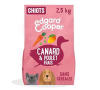 Edgard & Cooper - Croquetas para Cachorros sin Cereales, (Pato y Pollo, 2,5 kg), Carne Fresca y proteica, Comida Natural para Perros Adultos, hipoalergénica, sin azúcares añadidos