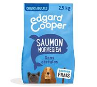 Edgard & Cooper Croquetas para Perro Adulto sin Cereales, Comida Natural, 2,5 kg, salmón Fresco, hipoalergénico, alimentación Saludable Sabrosa y equilibrada, proteína
