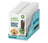 Edgard & Cooper Dental Stick para Perros Grandes 56 Barritas para la Higiene Oral Premios Natural Sin Cereales 7 Sticks x 8 Eucalipto & Manzana, Higiene Dental, Bajo en Calorías, Aliento Fresco