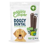 Edgard & Cooper Dental Stick para Perros Grandes 56 Barritas para la Higiene Oral Premios Natural Sin Cereales 7 Sticks x 8 Eucalipto & Manzana, Higiene Dental, Bajo en Calorías, Aliento Fresco