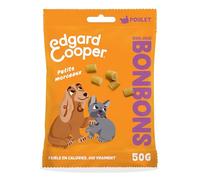 Edgard & Cooper - Dulces para Perros, pequeños Dulces Naturales, para Perros, Adultos, sin cerales, Bolsa de 1 x 50 g, Pollo
