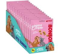 Edgard & Cooper - Dulces para Perros pequeños y Dulces Naturales para Cachorros sin cerales, Bolsa de 50 g x 15, Pato y Pollo