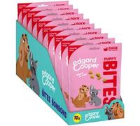 Edgard & Cooper Golosinas naturales - Bocaditos para Cachorros - Pato y Pollo (Pequeño) - (10 x 120g), Sin cereales, carne fresca , llena de aminoácidos esenciales para un estómago sano