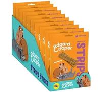 Edgard & Cooper Golosinas naturales - Tiras para Unir - Pollo - (10 x75g), Sin cereales, rico en proteína y carne fresca , llena de aminoácidos esenciales para un estómago sano