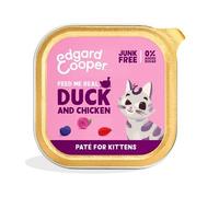 Edgard & Cooper Kitten Pollo y Pato de Corral Paté Gatos 8 x 85 gr