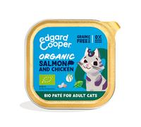Edgard & Cooper Organic Adult Salmón y Pollo Ecológico Tarrina Gatos 85 gr