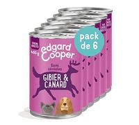 Edgard & Cooper - Paté para Perros en Caja, Comida húmeda sin Cereales, (Caza y Pato 6x400g), Carne Fresca y proteica, hipoalergénica, sin azúcares añadidos, Pasta en Salsa Adulta