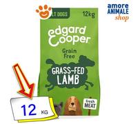 Edgard & Cooper Pienso para Perros, Adultos, (Cordero, 12kg), Alimento seco Natural sin Cereales, Carne Fresca y sin azúcares añadidos, proteína de Calidad, peinso hipoalergénico