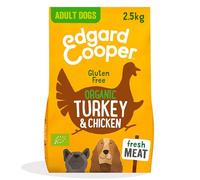 Edgard & Cooper Pienso para Perros Adultos Comida para Perros Seca Bio Sin Gluten 2.5kg Pavo & Pollo Biologico, Naturalmente fácil de digerir, Alimentación Sana Sabrosa y Equilibrada